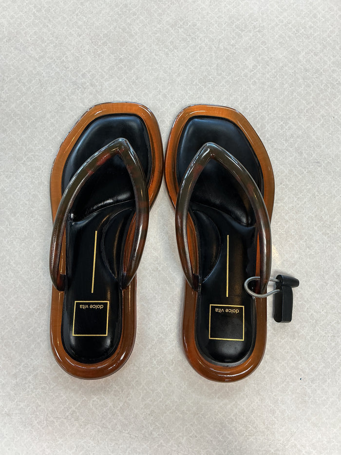Sandals Flip Flops By Dolce Vita In Tortoise Shell Print, Size:8