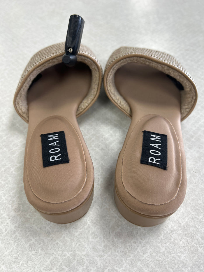 Sandals Heels Block By Clothes Mentor In Taupe, Size:6