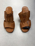 Sandals Heels Block By Diba In Tan, Size:5