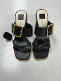 Sandals Heels Block By Dolce Vita In Black & Tan, Size:10