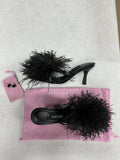 Sandals Heels Stiletto By Clothes Mentor In Black, Size:6