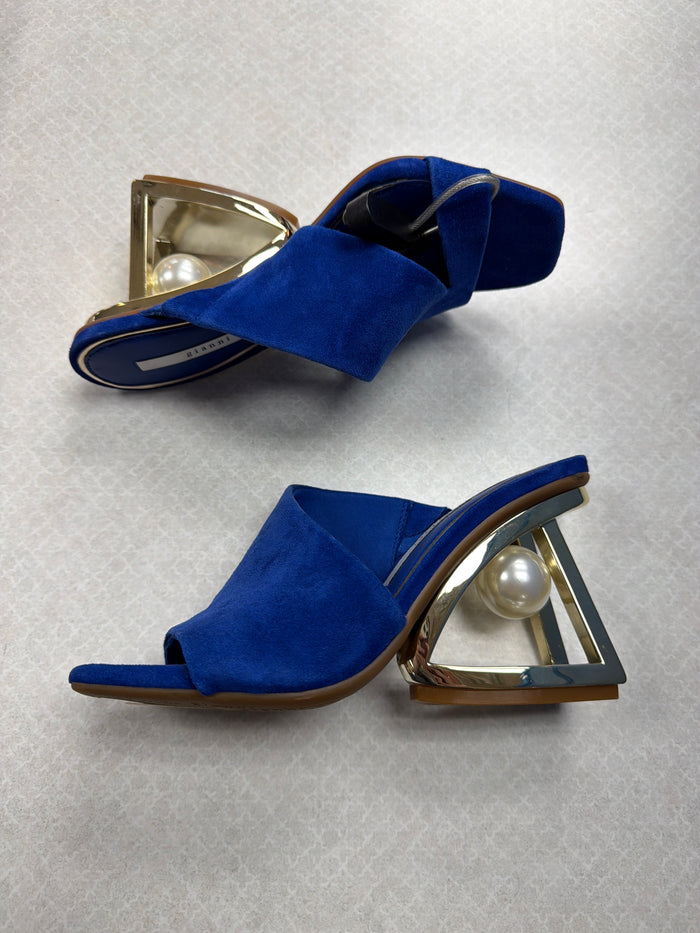 Sandals Heels Wedge By Gianni Bini In Blue, Size:6
