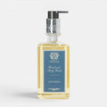Shop Rescue Spa Santorini hand and body wash in a clear glass bottle with a silver pump dispenser
