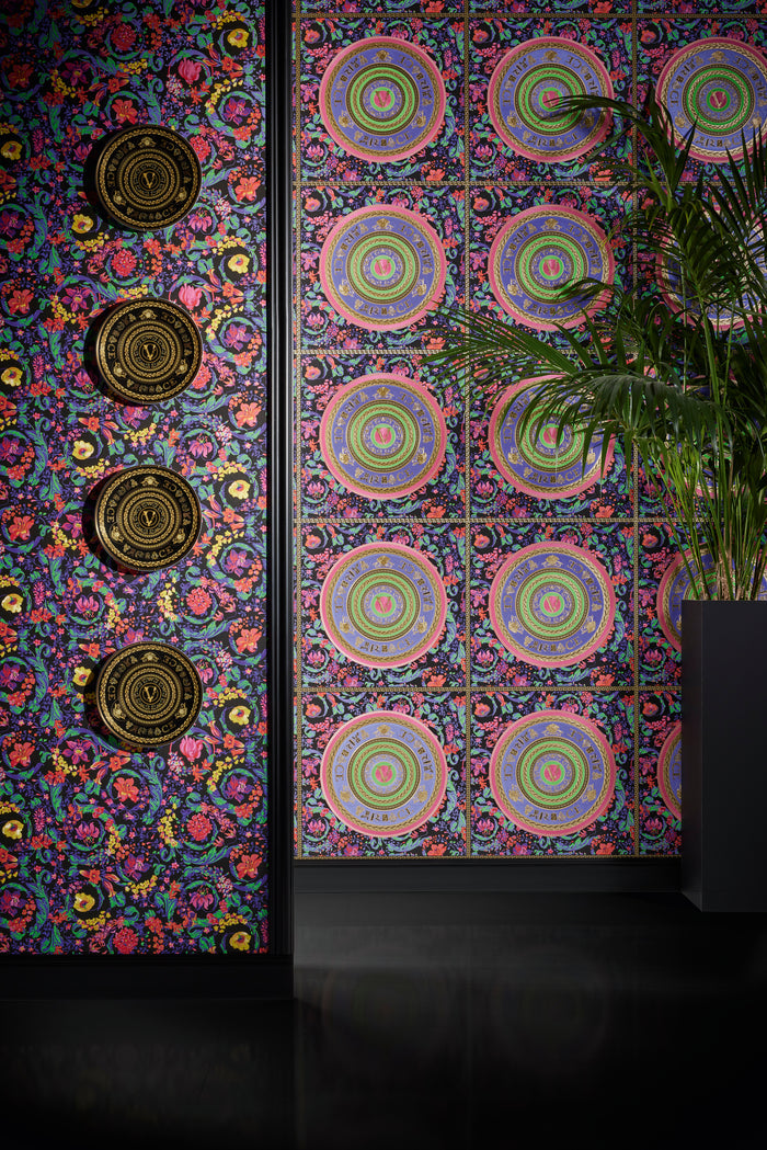 Versace Satin Wallpaper - Multicoloured