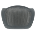 Refurbished Herman Miller Aeron Chair Size B mesh seat pan frame, black, Office Logix Shop