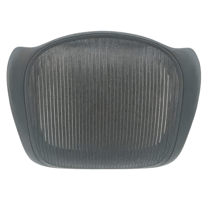 Refurbished Herman Miller Aeron Chair Size B mesh seat pan frame, black, Office Logix Shop
