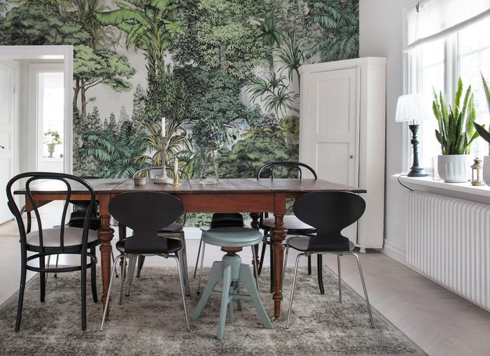 Secret Garden Custom Sized Wallpaper Mural (per m2) - Lush