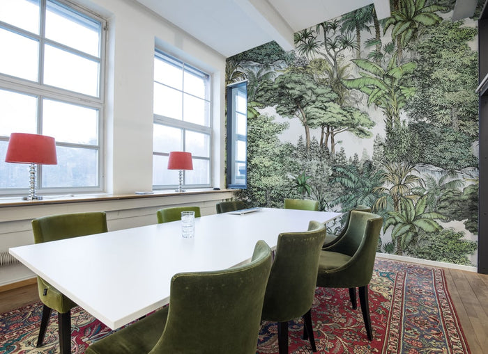 Secret Garden Custom Sized Wallpaper Mural (per m2) - Lush