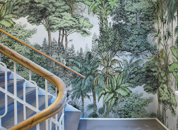 Secret Garden Custom Sized Wallpaper Mural (per m2) - Lush