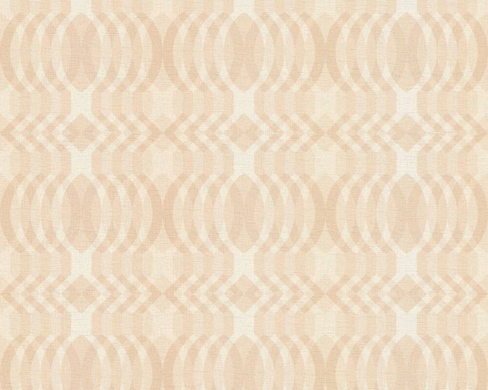 Seeing Double Retro Wallpaper - Beige