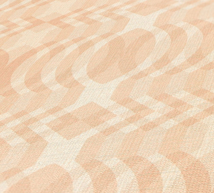 Seeing Double Retro Wallpaper - Beige