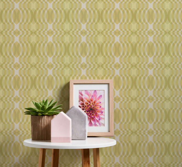 Seeing Double Retro Wallpaper - Citrus