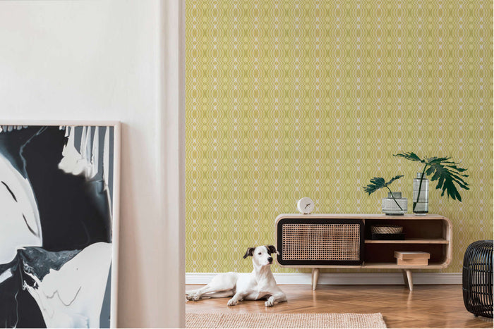 Seeing Double Retro Wallpaper - Citrus