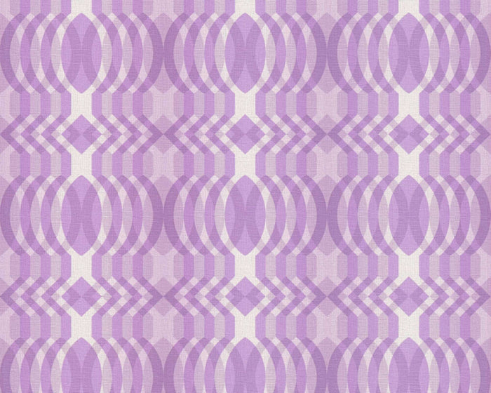 Seeing Double Retro Wallpaper - Purple