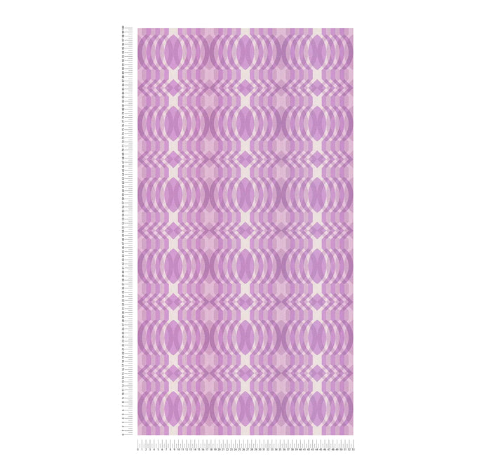 Seeing Double Retro Wallpaper - Purple