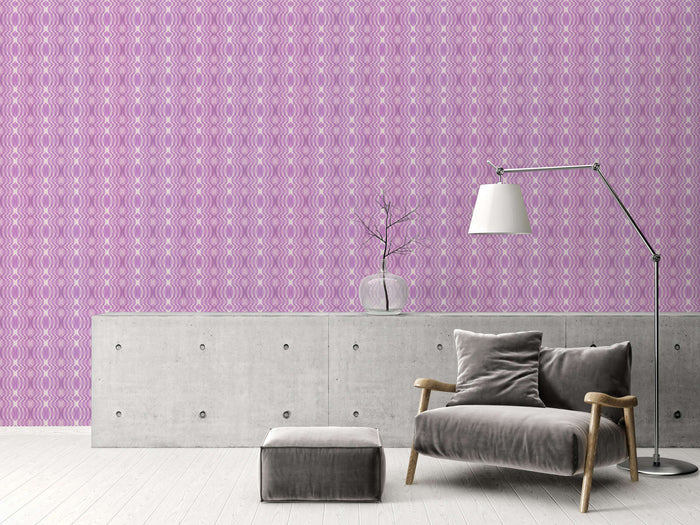 Seeing Double Retro Wallpaper - Purple