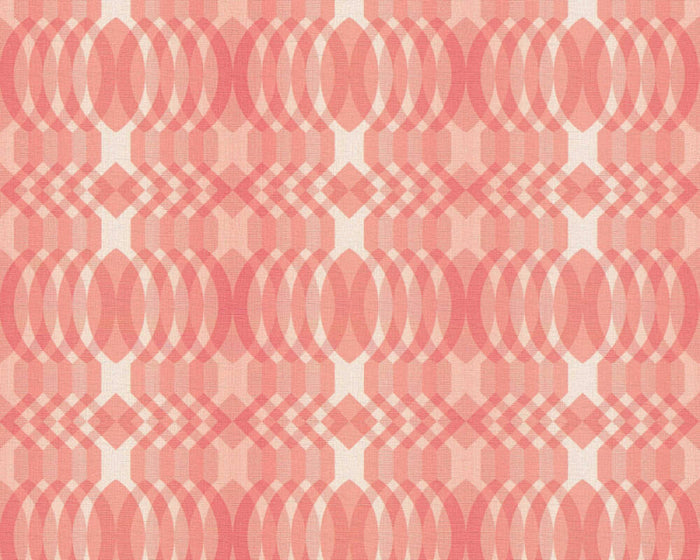 Seeing Double Retro Wallpaper - Red