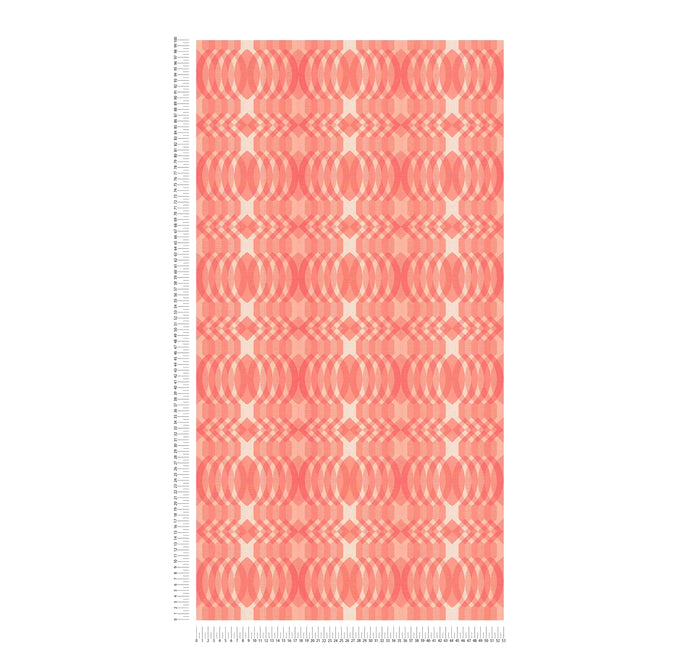 Seeing Double Retro Wallpaper - Red