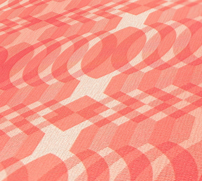 Seeing Double Retro Wallpaper - Red