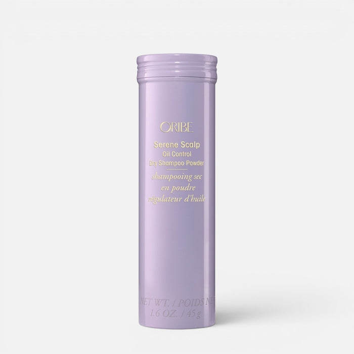 Shop Rescue Spa Oribe Serene Scalp oil control dry shampoo powder in a lavender cylindrical bottle