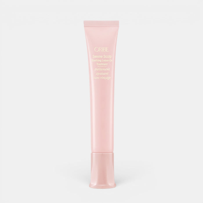 Shop Rescue Spa Oribe Serene Scalp Soothing Leave-On Treatment in a pale pink squeeze tube for scalp care.