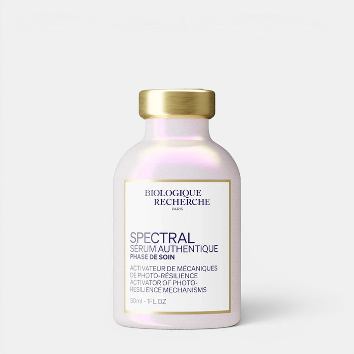 Shop Rescue Spa Biologique Recherche Serum Spectral in a pearlescent white bottle with a gold cap.