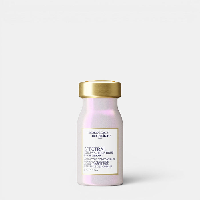 Shop Rescue Spa Biologique Recherche Serum Spectral in a small iridescent bottle with a gold cap for skin protection.