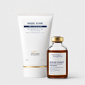 Shop Rescue Spa Biologique Recherche Masque Vivant and Serum Vivant duo for blemish-prone skin in white and amber glass