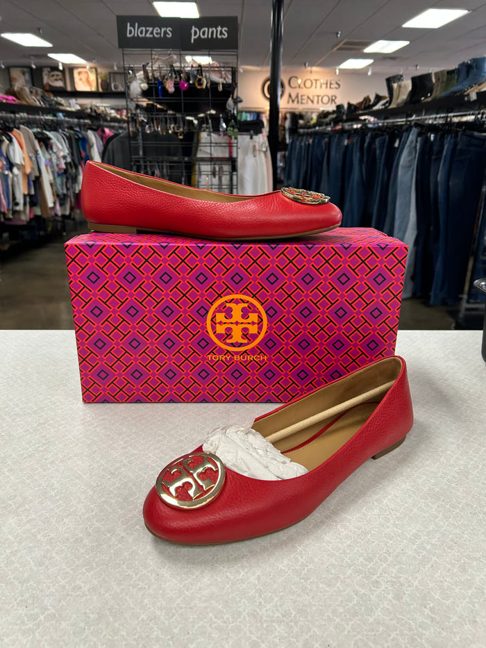 Shoes Designer By Tory Burch In Red, Size:9