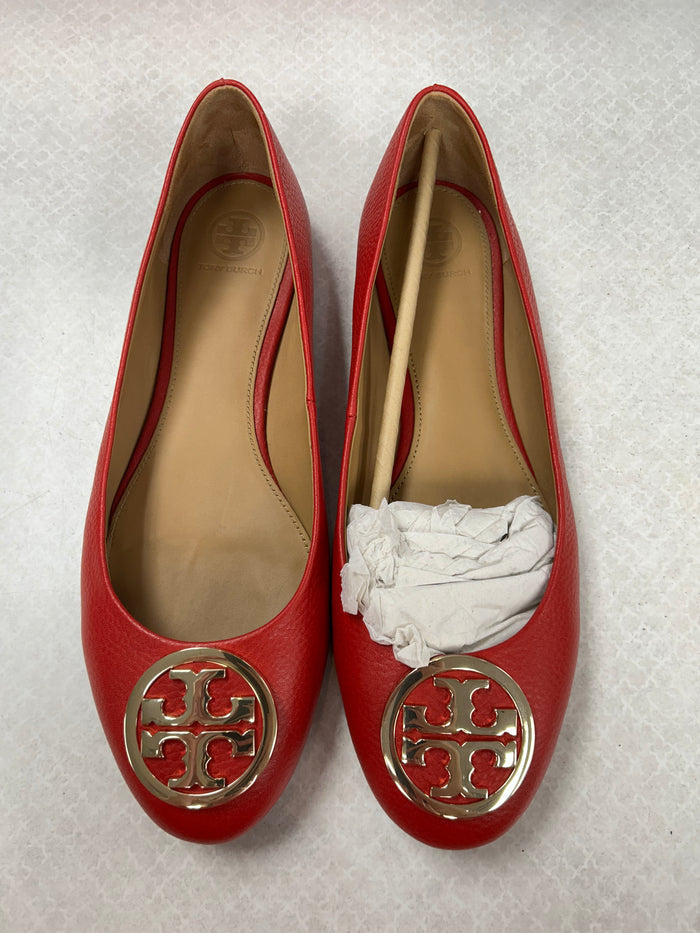 Shoes Designer By Tory Burch In Red, Size:9