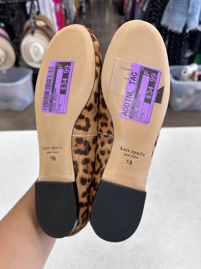 Shoes Designer By Kate Spade In Animal Print, Size:5