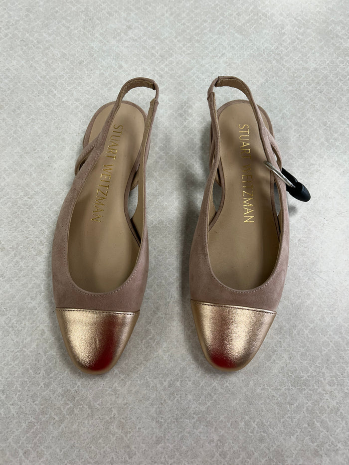 Shoes Designer By Stuart Weitzman In Tan, Size:6