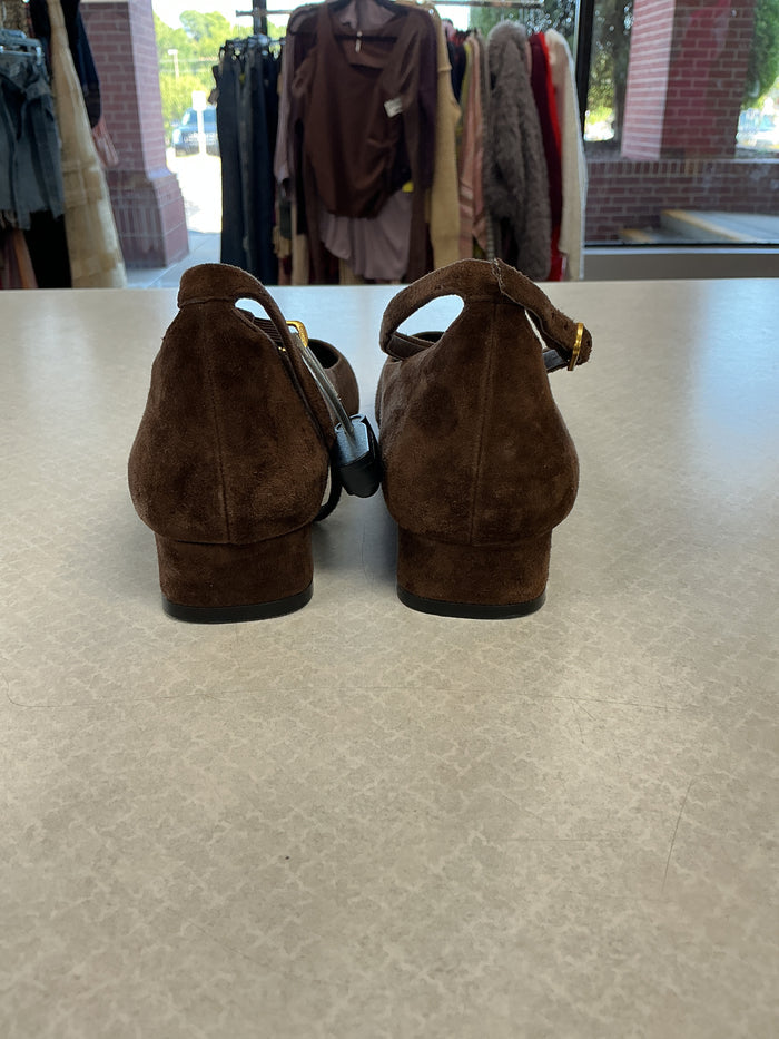 Shoes Flats By Jeffrey Campbell In Brown, Size:8.5