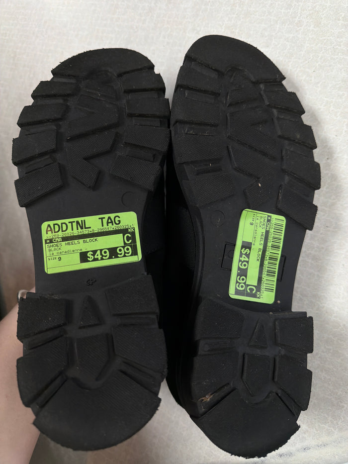 Shoes Heels Block By Cma In Black, Size:9