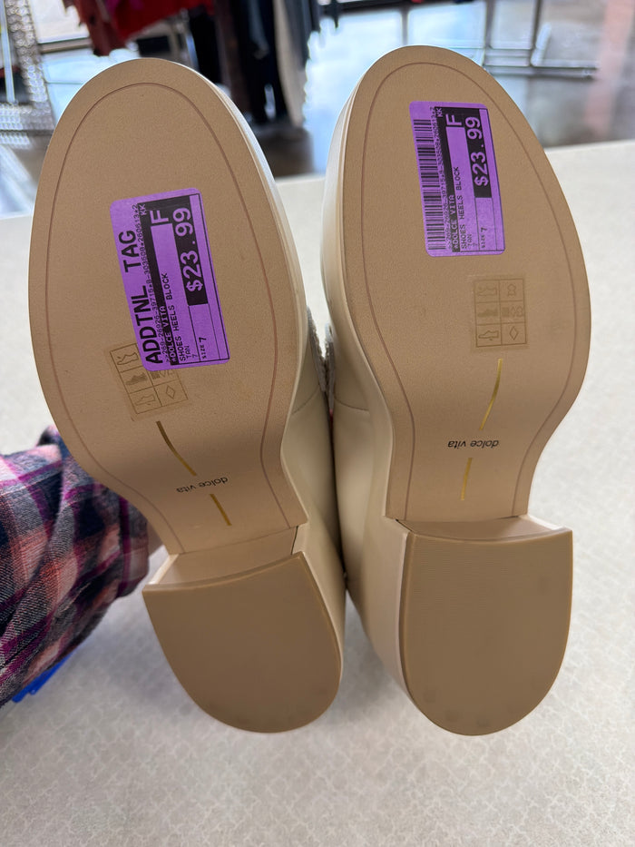 Shoes Heels Block By Dolce Vita In Tan, Size:7