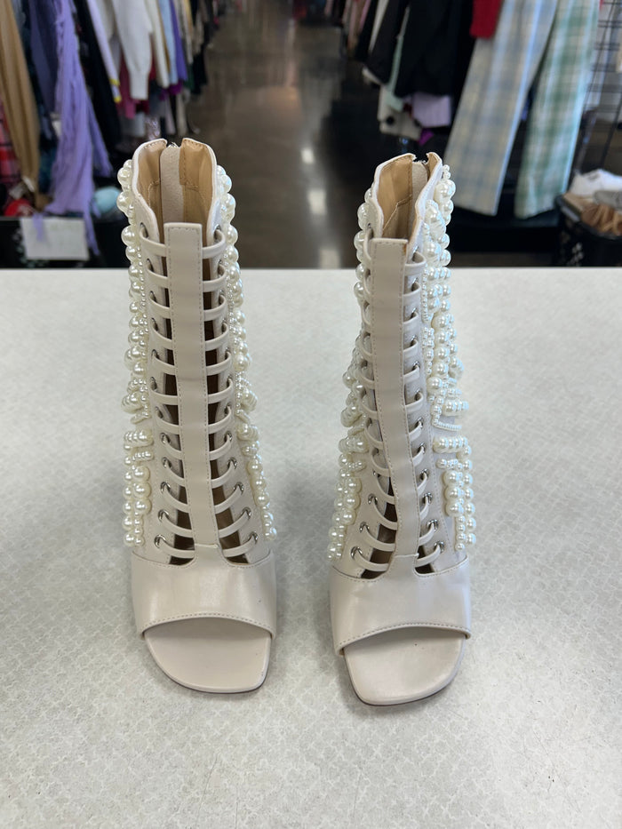 Shoes Heels Stiletto By Azalea Wang In Cream, Size:7