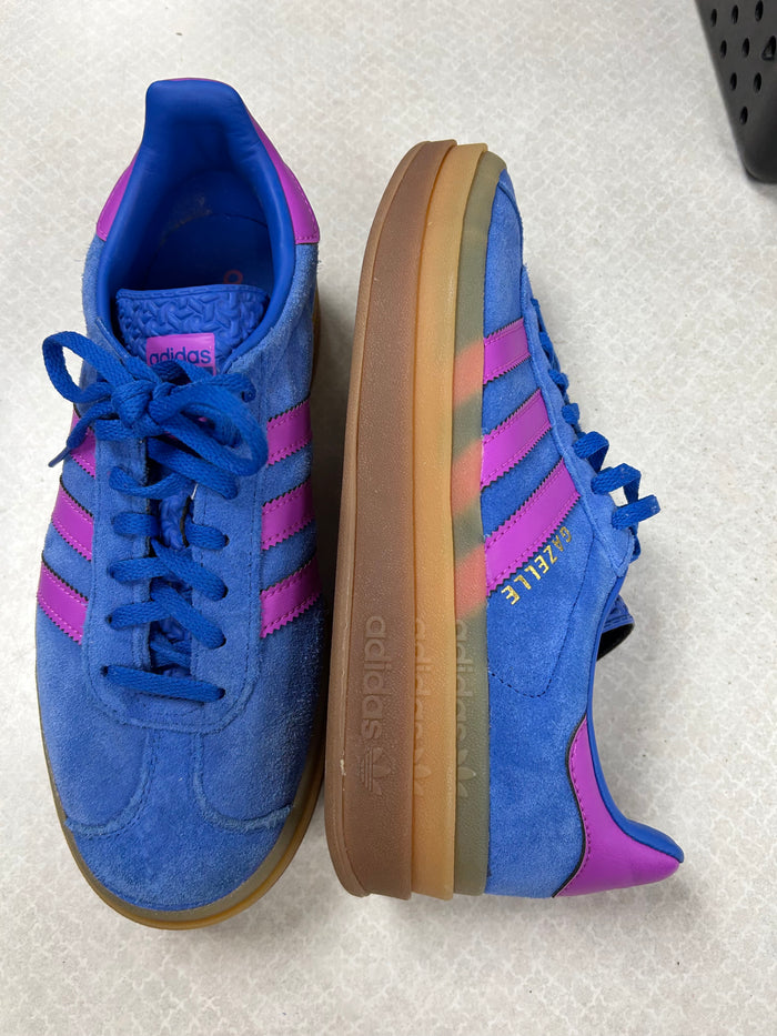 Shoes Sneakers Platform By Adidas In Blue & Purple, Size:9