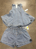 Shorts Set By Vici In Blue Denim, Size:L