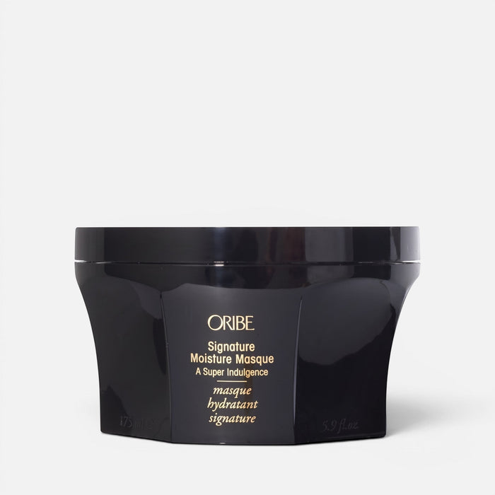 Shop Rescue Spa Oribe Signature Moisture Masque in a black 175ml jar for deep hair conditioning and hydration.