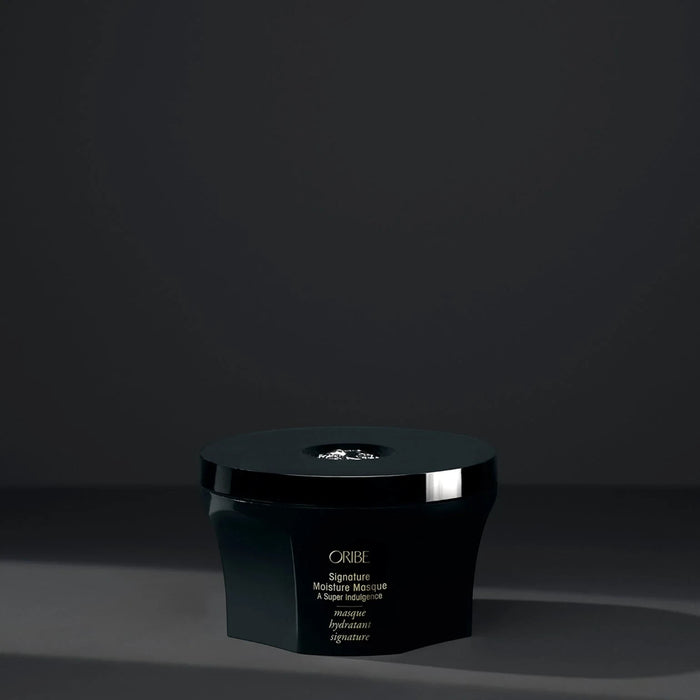 Shop Rescue Spa Oribe Signature Moisture Masque in a black jar for deep hair hydration and repair.
