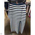 Skirt Midi By Clothes Mentor In Blue & White, Size: S