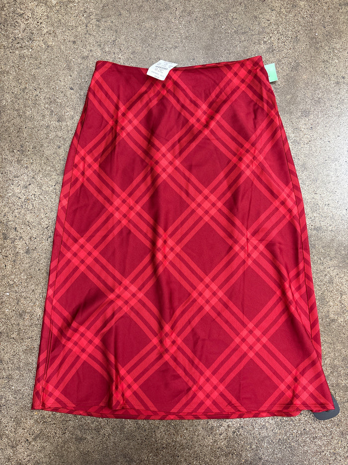 Skirt Midi By J. Crew In Red, Size:Sp