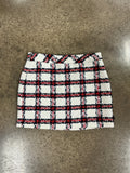 Skirt Mini & Short By English Factory In Plaid Pattern, Size:L