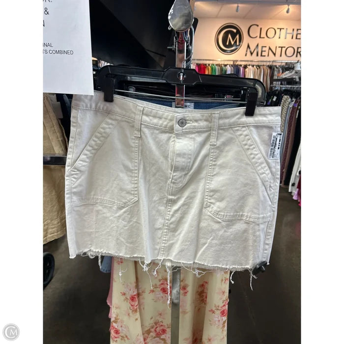 Skirt Mini & Short By Lucky Brand In Cream, Size: 12