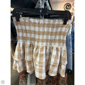 Skirt Mini & Short By She + Sky In Tan & White, Size: S