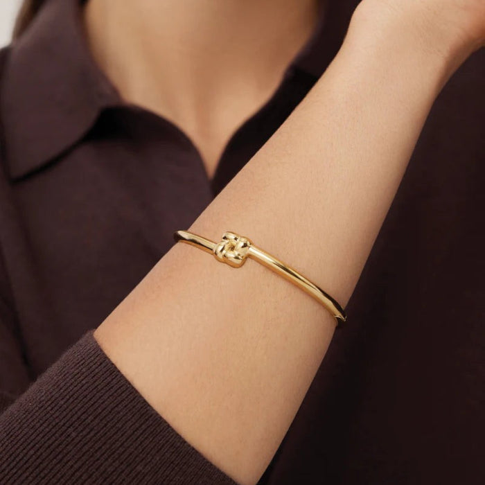 Slim Woven Square Bangle