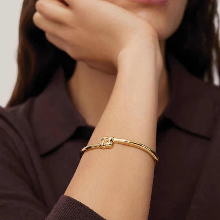 Slim Woven Square Bangle