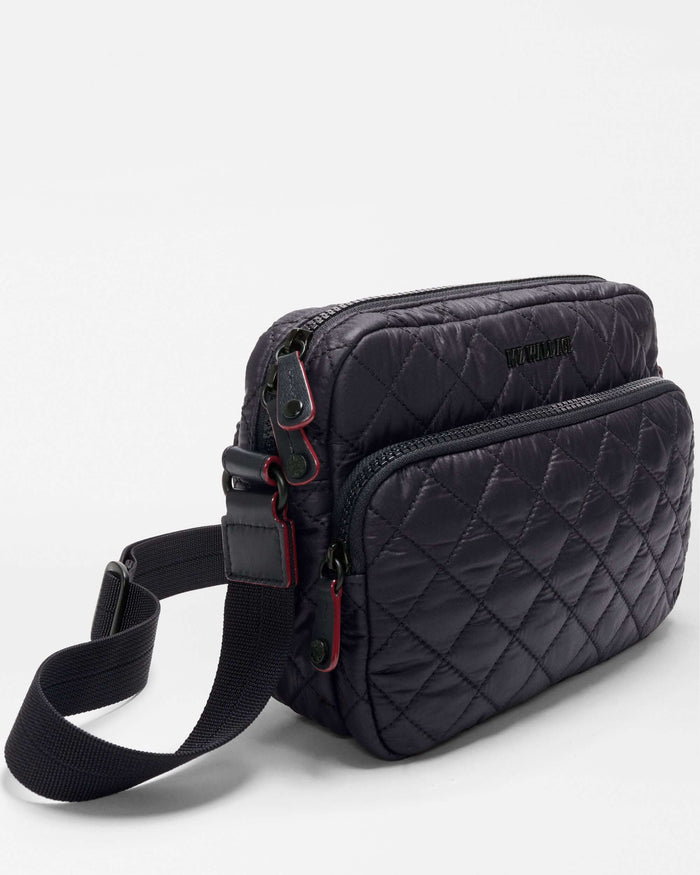 Small Metro Camera Crossbody Bag - Black