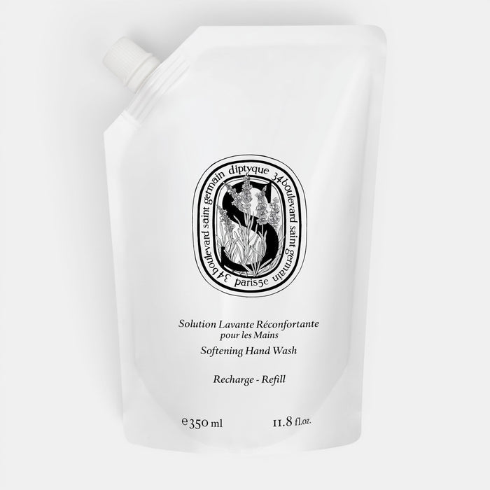 Shop Rescue Spa Softening Hand Wash 350ml refill pouch with lavender and rosemary floral water formula.