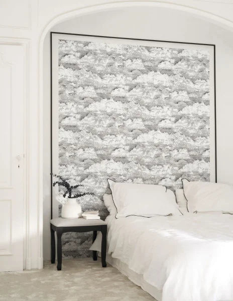 Songe Cloud Wallpaper - Black/White - Discontinuing
